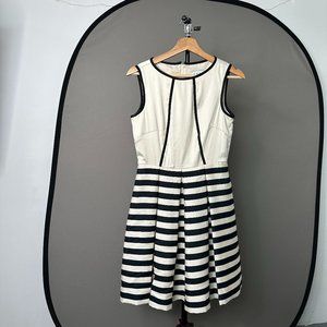 j. taylor | dress | ivory + black | size 4